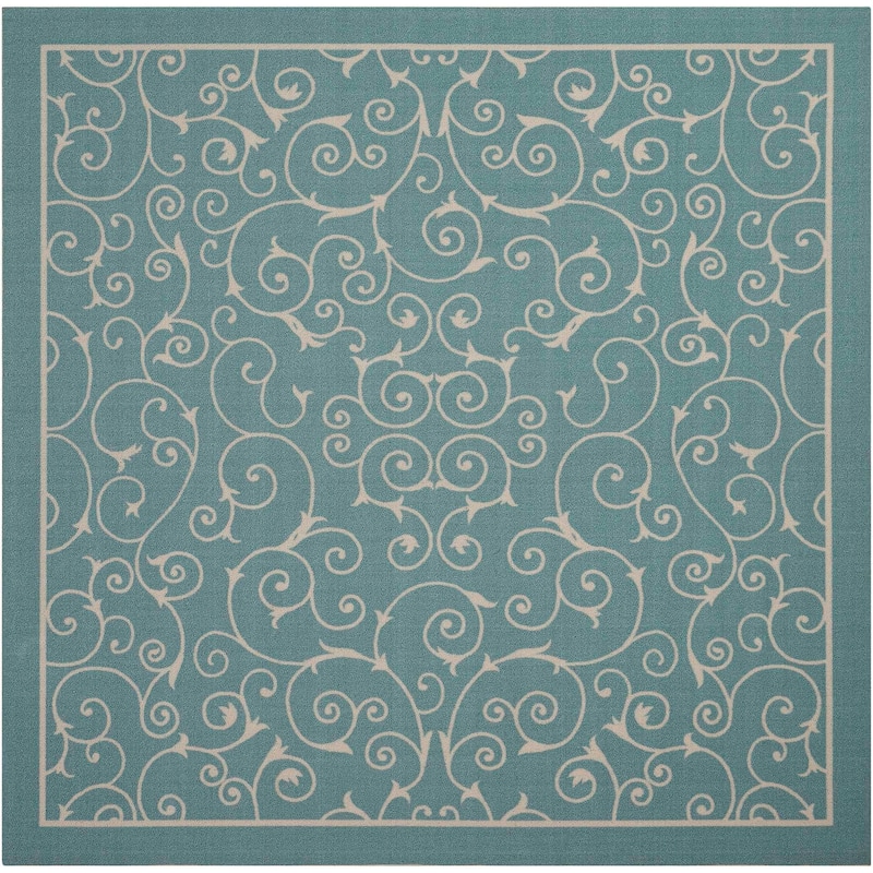 Nourison Scrolling Ivory Vines Indoor/ Outdoor Area Rug