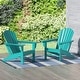 preview thumbnail 22 of 99, POLYTRENDS Altura Outdoor Eco-Friendly All Weather Poly Patio Adirondack Chair (Set of 2) Turquoise