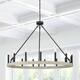 Acroma 15 Light 40 In Modern Farmhouse Wagon Wheel Chandelier-UL - Weathered Oak