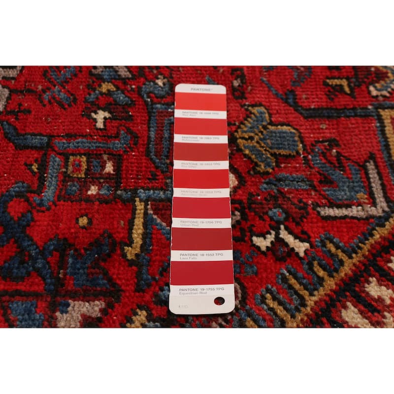 ECARPETGALLERY Hand-knotted Sarabi Red Wool Rug - 7'9 x 11'5