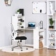 preview thumbnail 7 of 7, Modern Home Office Desk with 6-Tier Storage Shelves, 47" Writing Table with Bookshelf