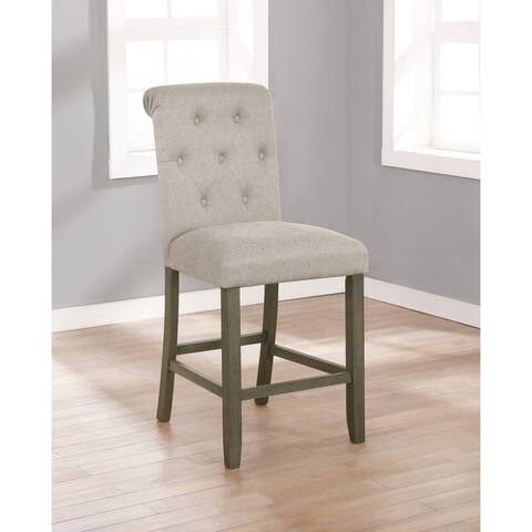 Coaster Furniture Balboa Tufted Back Counter Height Stools (Set of 2)
