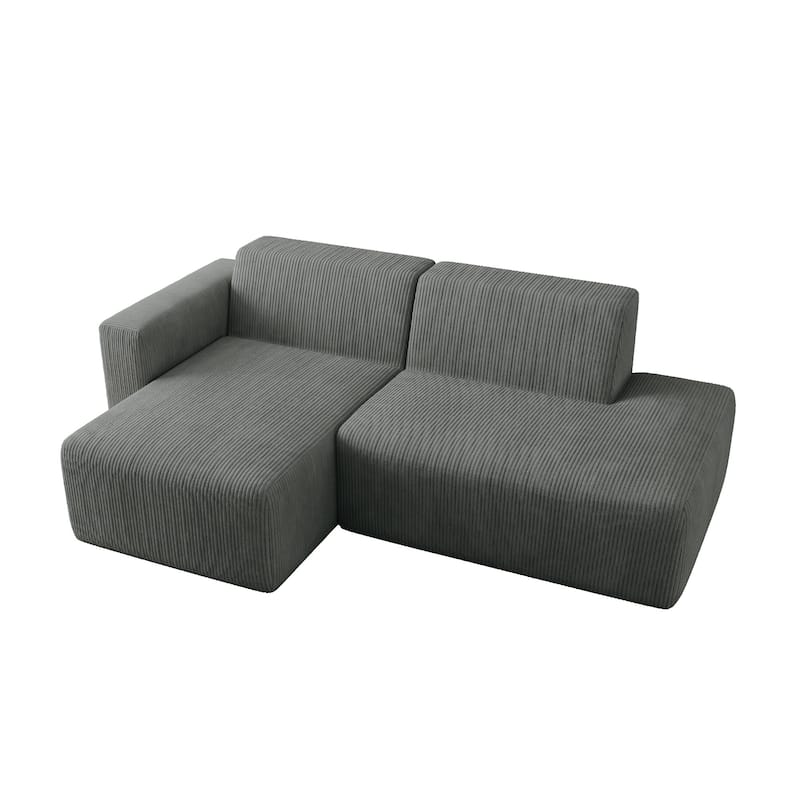 Oversized Corduroy Modular Sectional Fabric Sofa