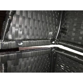 Kinbor Set of 2 Patio Furniture Outdoor Wicker Chaise Lounge Chair Adjustable Lounger Chair w/ Cushion