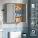 preview thumbnail 33 of 54, Futzca Bathroom Cabinet Wall Mounted, Storage Cabinet with Doors and Shelves