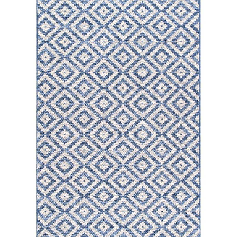 Nuloom Indoor/Outdoor Geometric Diamond Area Rug