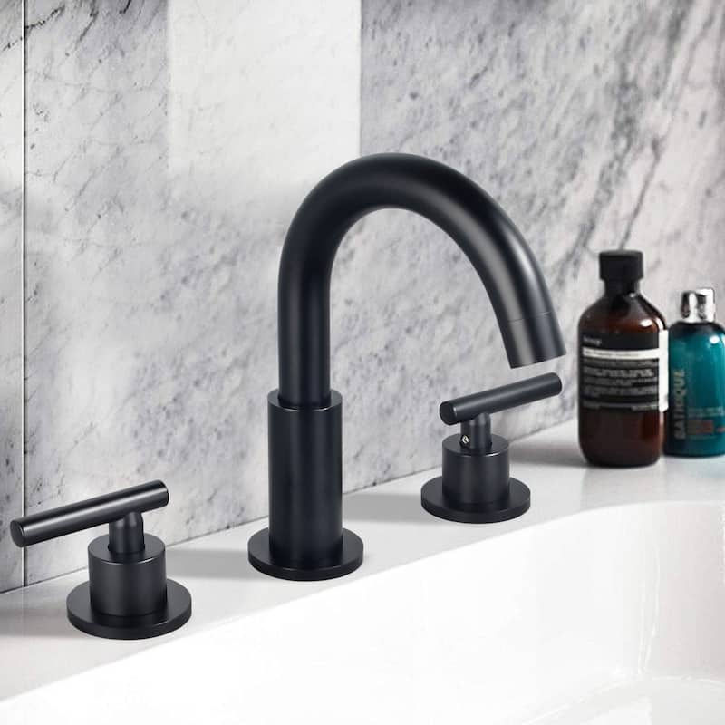 Clihome 8 Inch Widespread Bathroom Sink Faucet
