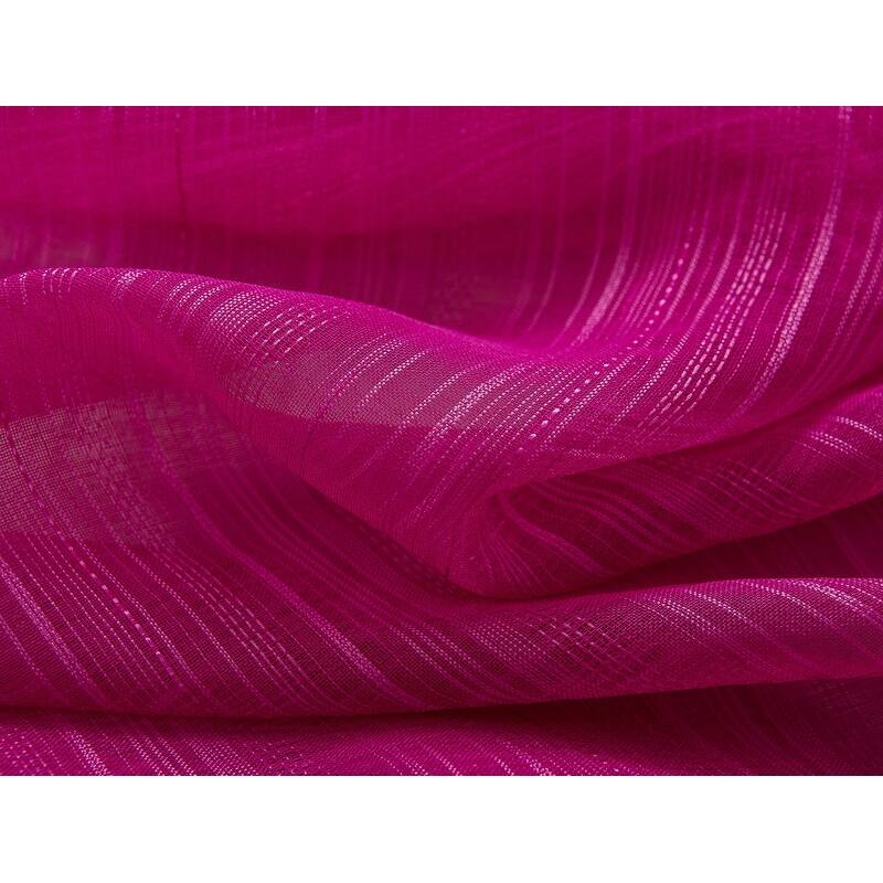 Erica Striped Doily Single Grommet Curtain Panel - (1x) 54 x 90 in. - (1x) 54 x 90 in.