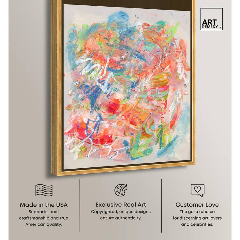 Swirling Hues II Canvas by Art Remedy