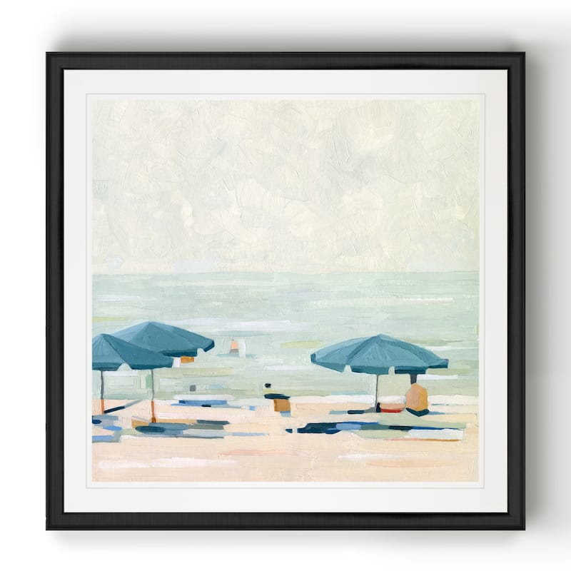If It's the Beaches II -Black Framed Print - 34 X 34 Black
