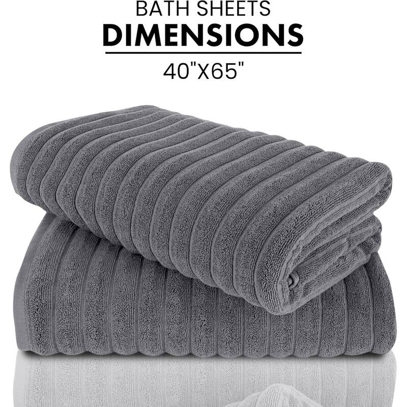 Brampton 2 Piece Luxury Turkish Cotton Jumbo Bath Sheets