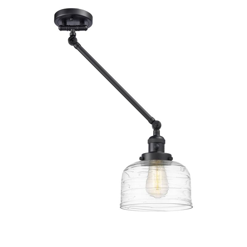 Innovations Lighting Bell - 1 Light 8" Swing Arm - 8" Shade - Plug In or Hardwired