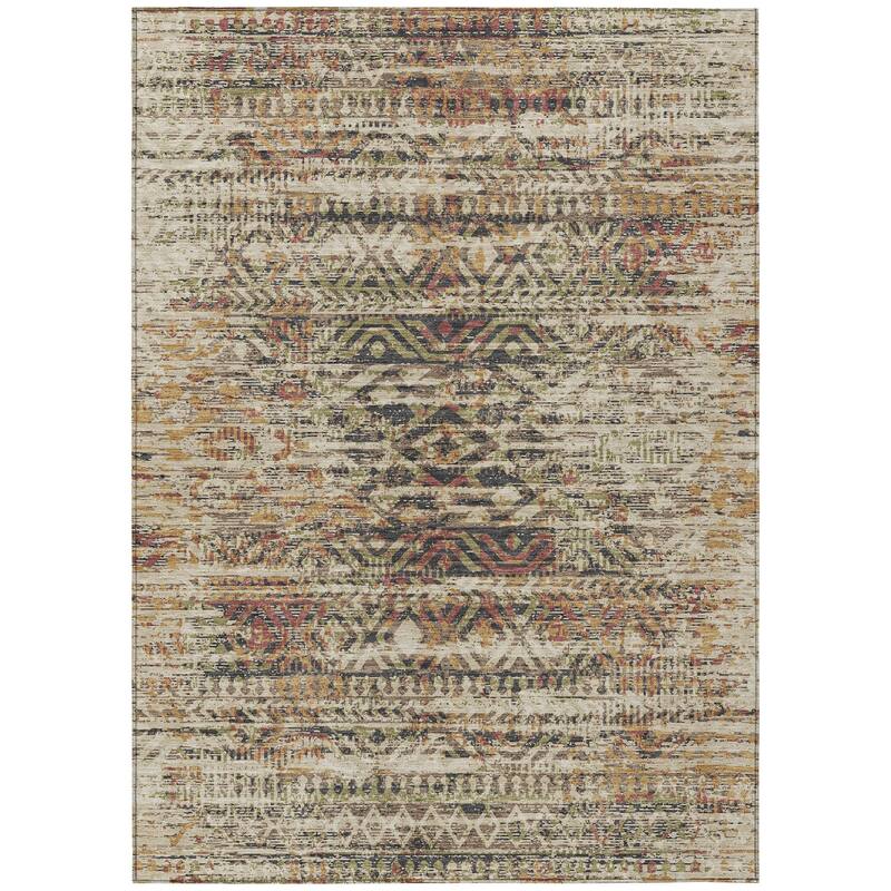 HomeRoots Moroccan Transitional Rectangle Outdoor Rug