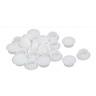 12mm Dia Hole Screw Type Plastic Cap Covers White for Home Furniture 20 ...