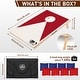 preview thumbnail 8 of 6, 3' x 2' Solid Wood Premium Cornhole Set, Game Boards, Includes Set of 8 All-Weather Corn Hole Toss Bags - 2' x 3'