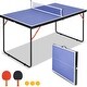 preview thumbnail 1 of 5, Professional Table Tennis Tables,Indoor/Outdoor Portable Ping Pong Table Game with Net,2 Table Tennis Paddles and 3 Balls Blue