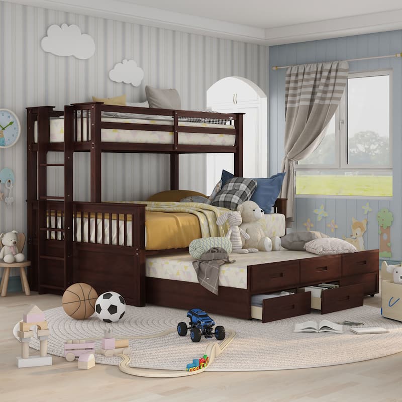 Rola Mission Solid Wood Detachable Bunk Bed by Furniture of America