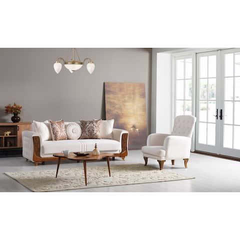 Morde 2 Pieces Living Room Set, Sofa And Chair