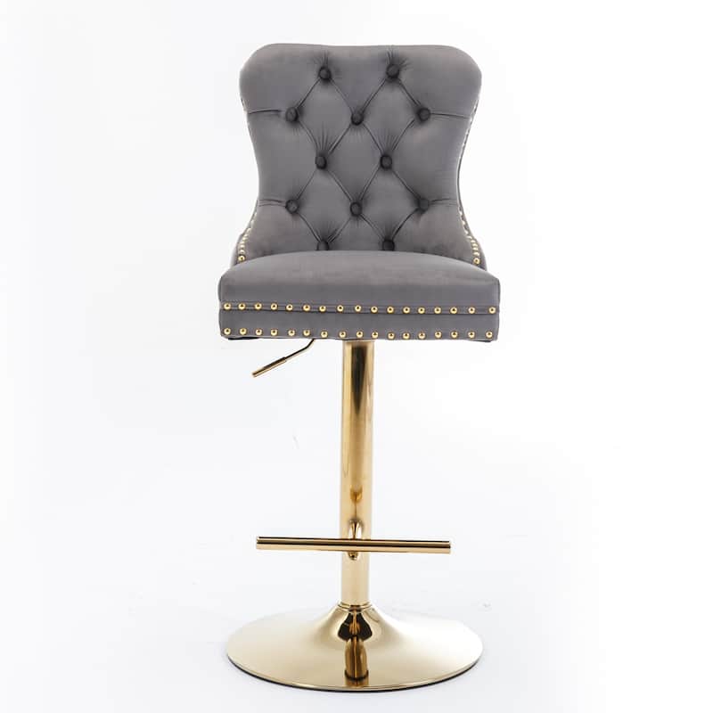 Ostweer Furniture Modern Style Beige Bar Stools Set of 2
