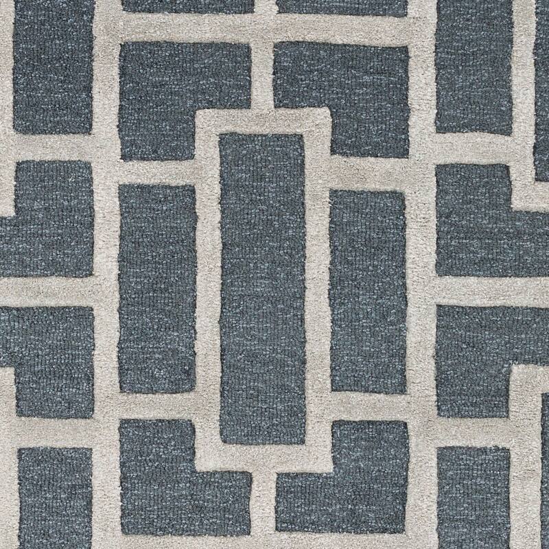 Hand-tufted Thaxted Geometric Wool & Viscose Rug