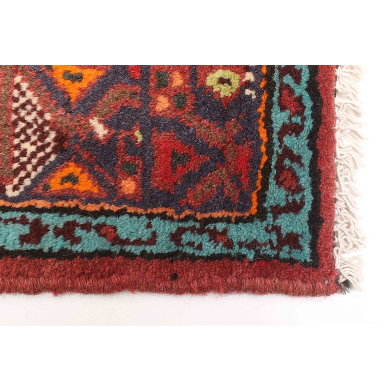 ECARPETGALLERY Hand-knotted Anadol Red Wool Rug - 4'3 x 5'3