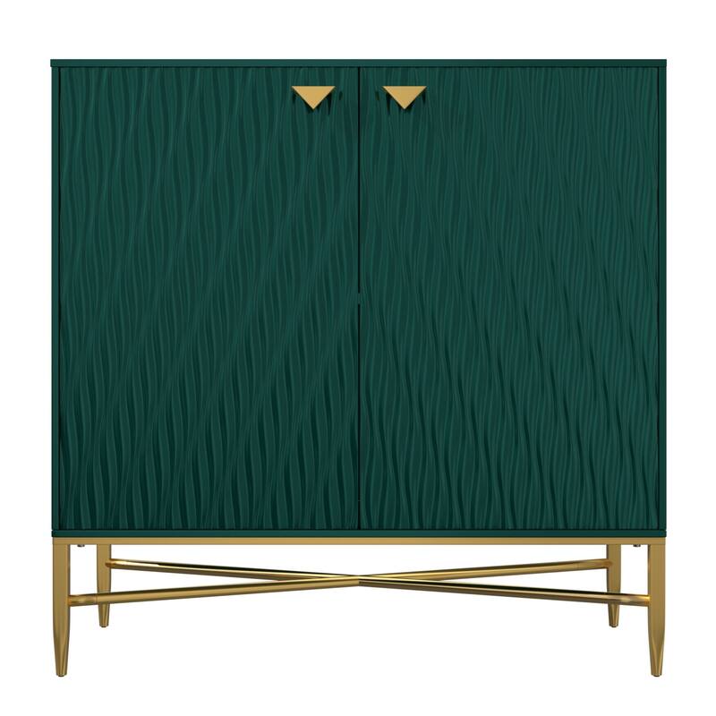 2 Door White Locker Accent Cabinet
