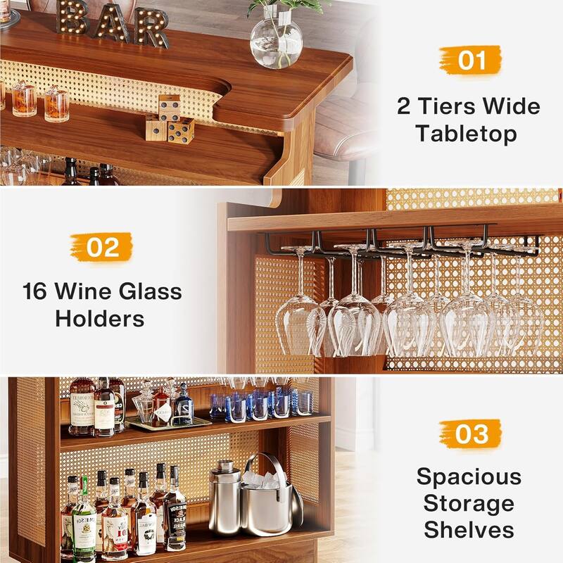 4 Tiers Liquor Bar Table, Home Bar Unit