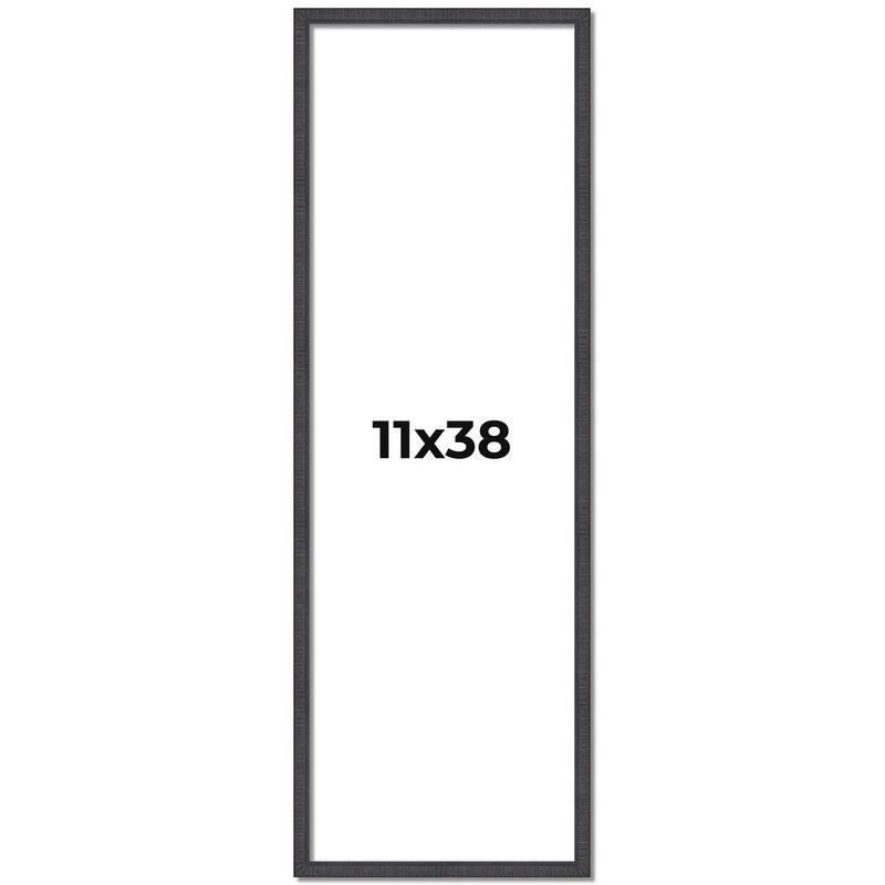 11x38 Frame Brown Solid Wood Picture Frame - Complete Modern Photo