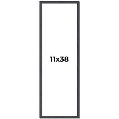 11x38 Frame Brown Solid Wood Picture Frame - Complete Modern Photo