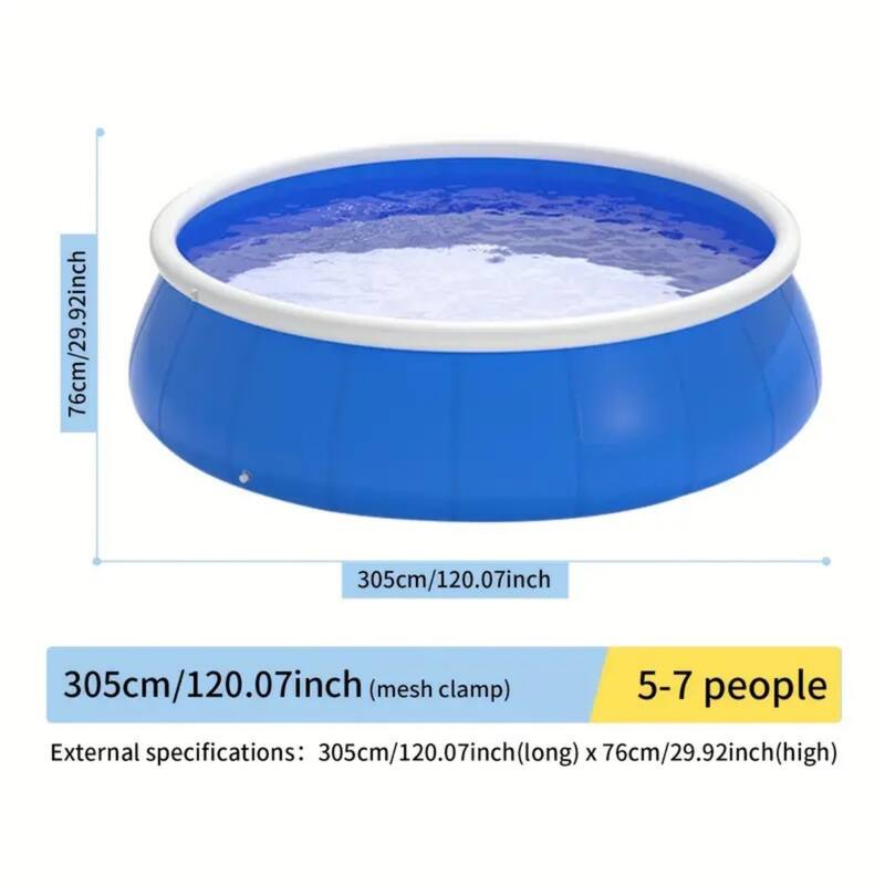 Inflatable Swimming Pool w/Durable PVC Material,Easy Installation