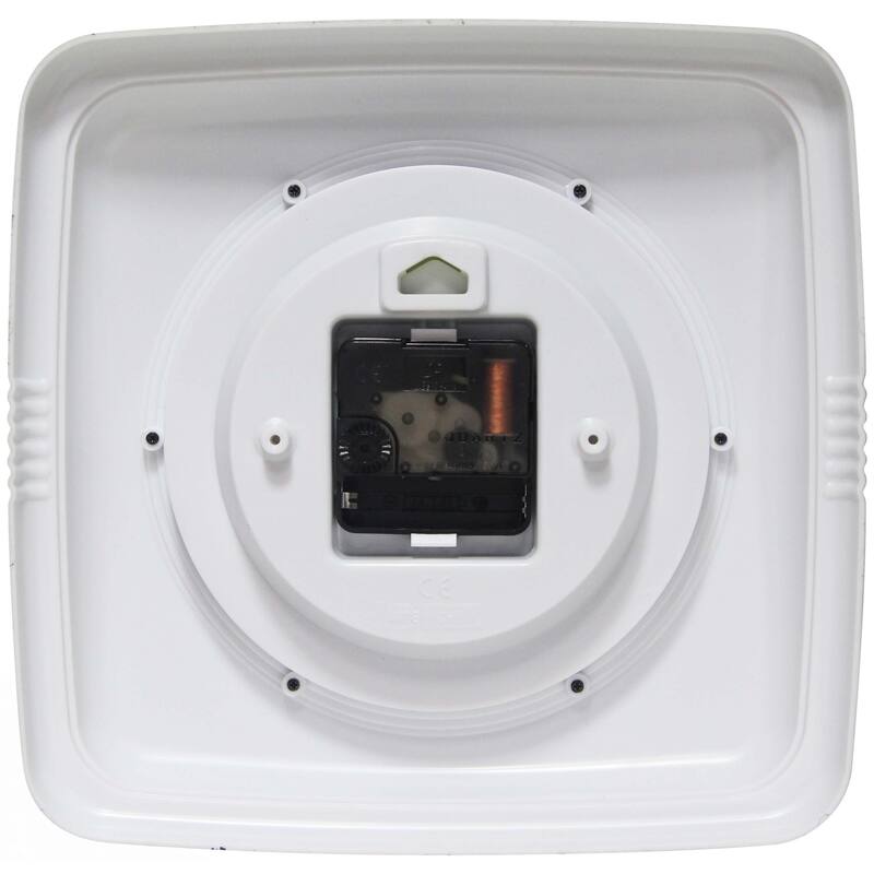 Infinity Instruments Retro 9.25-inch Square Wall Clock - 9.25 x 1.875 x 9.5
