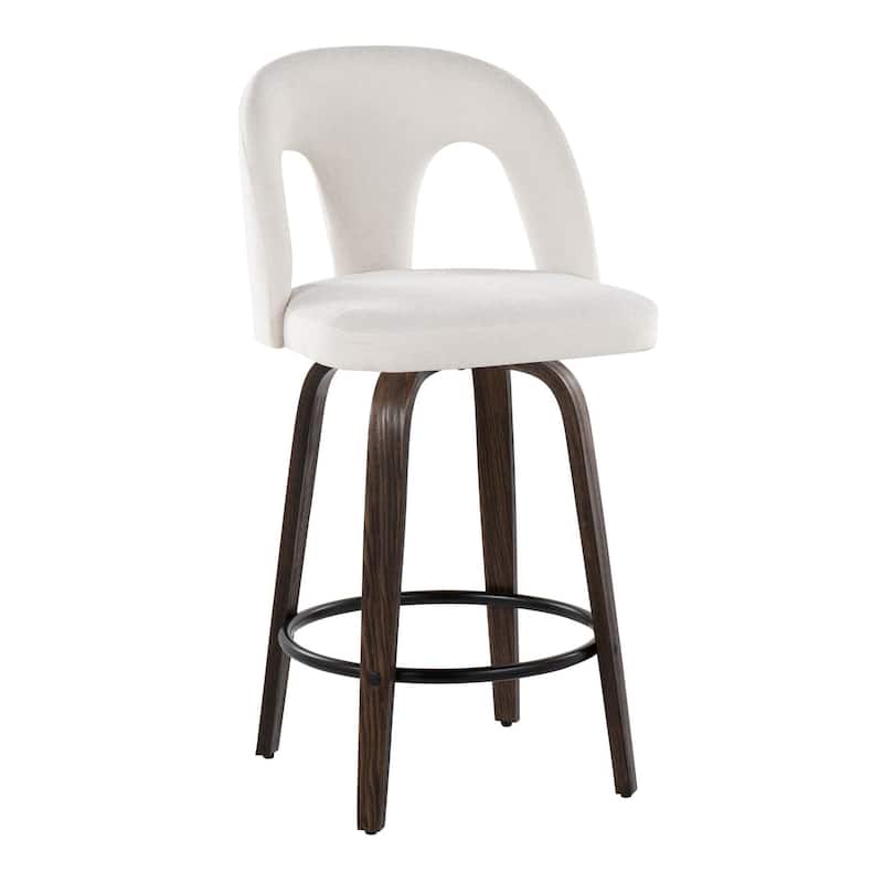 Ava Upholstered 26" Fixed-Height Counter Stool - Set of 2