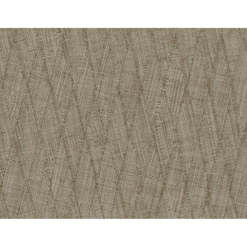 Seabrook Designs Sun Woven Embossed Vinyl Unpasted Wallpaper - 27 in W x 27 ft. L - Mushroom
