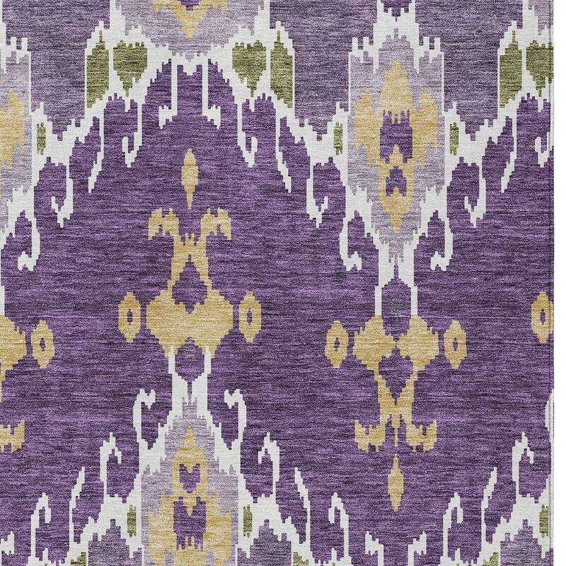 HomeRoots Ikat Transitional Rectangle Outdoor Rug