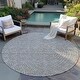 preview thumbnail 87 of 111, Machine Washable Indoor/ Outdoor Modern Dotty Chantille Rug Gray - 8' x 8'