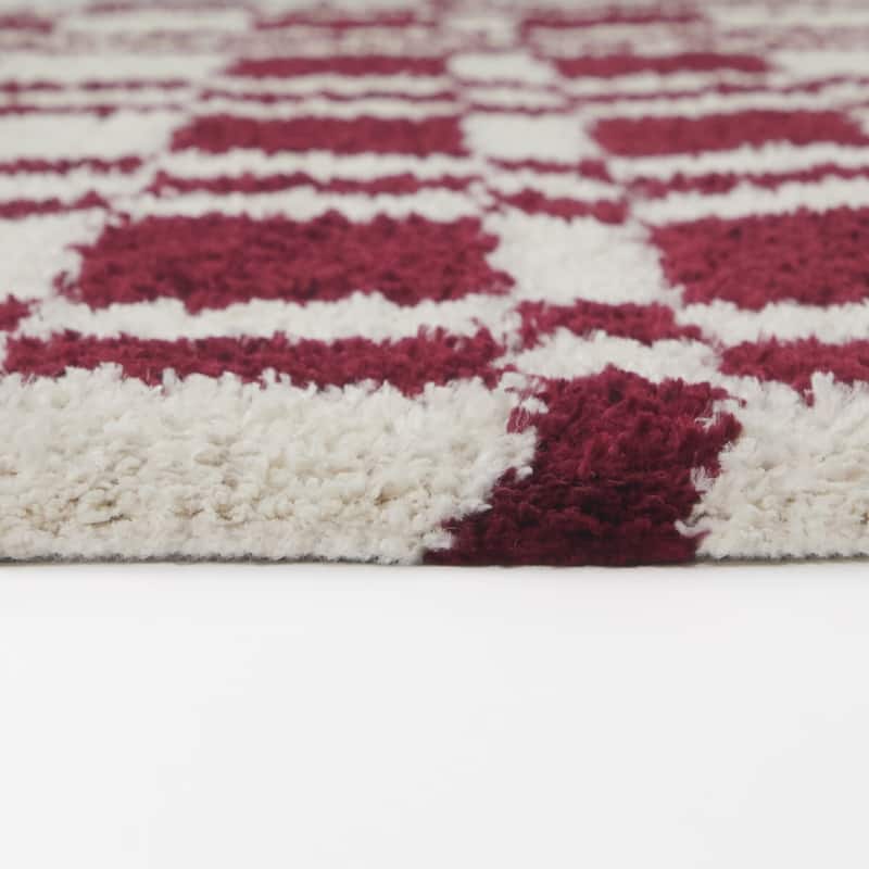 Barker Checkered Scandinavian Area Rug