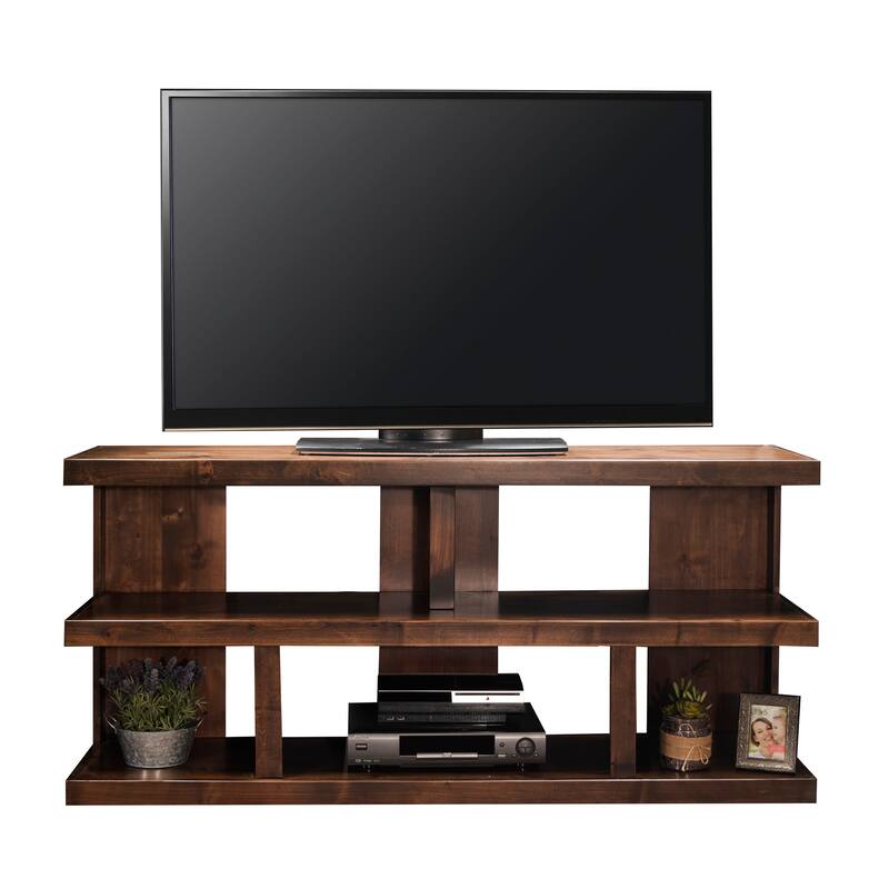 Bridgevine Home Sausalito 64 inch TV Stand for TVs up to 70 inches, No Assembly Required