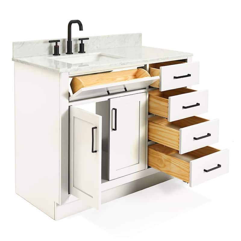 Ariel T043SLCW2RVO Hepburn 43" Free Standing Single Basin Vanity Set