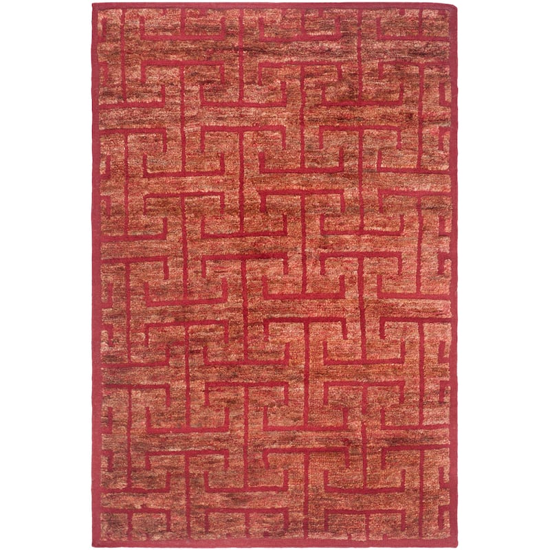 SAFAVIEH Hand-knotted Tangier Madelein Modern Wool Rug