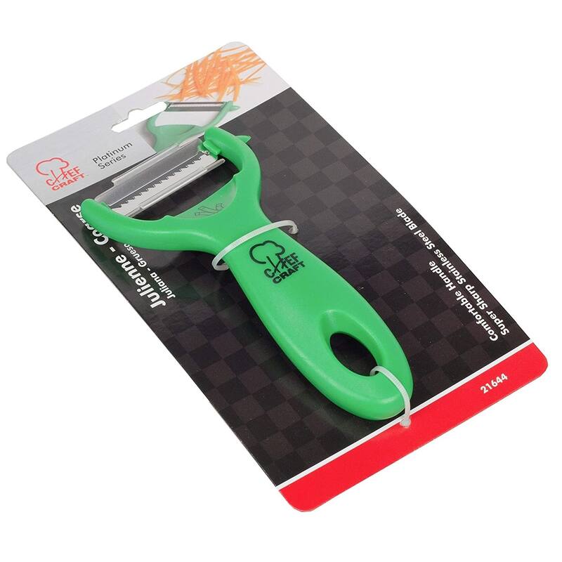 Chef Craft Y-Shaped Julienne Coarse Vegetable Peeler - Stainless Steel Blade with Comfortable Handle