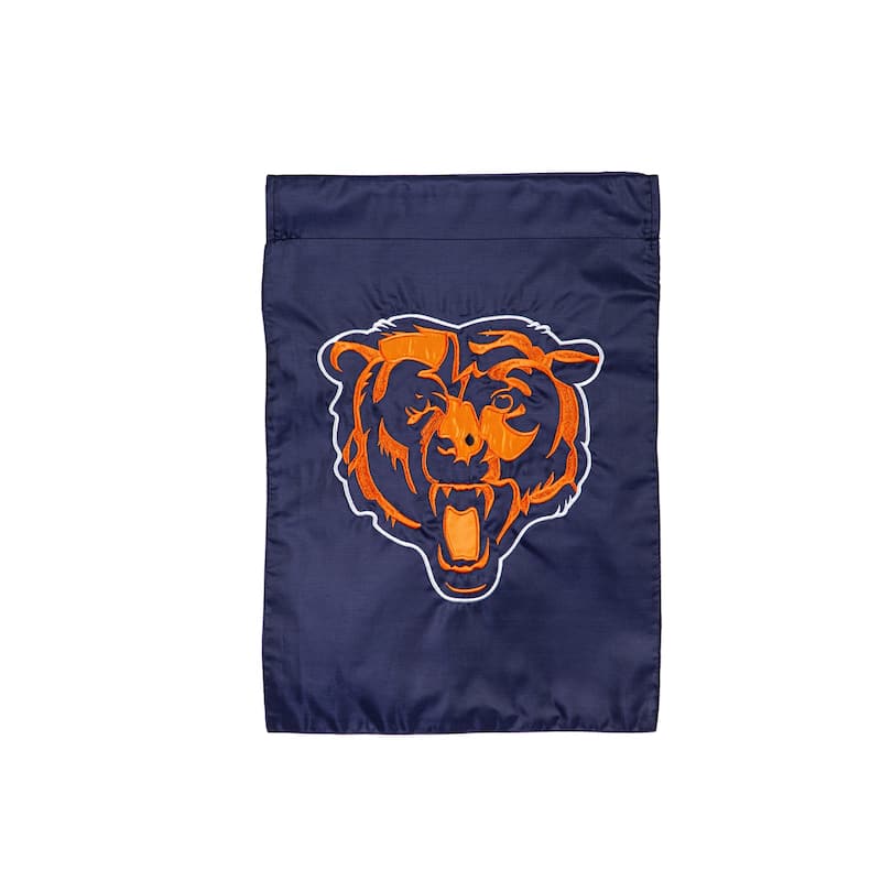 Applique Flag, Garden, Chicago Bears