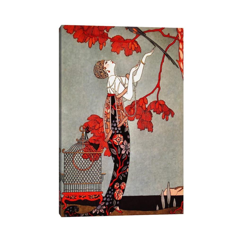 iCanvas "1914 Oriental Red" by George Barbier Canvas Print