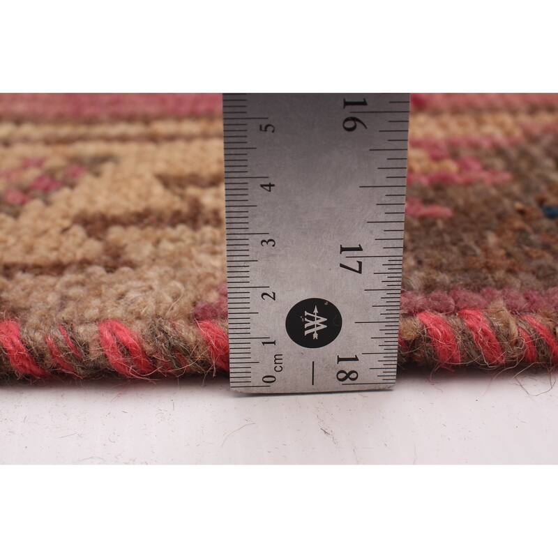 ECARPETGALLERY Hand-knotted Melis Vintage Pink Wool Rug - 3'8 x 11'1