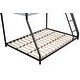 preview thumbnail 4 of 9, Elegant Metal Twin over Full Bunk Bed, Heavy-duty Sturdy Metal, Noise Reduced, Safety Vent Board Guardrail, Black