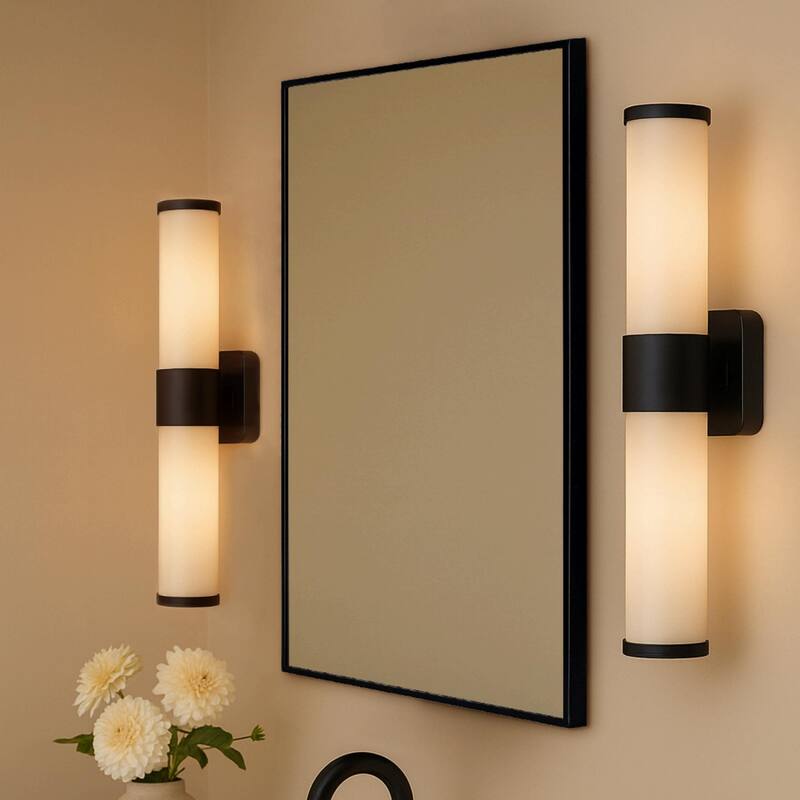 TEHOME Velin Recessed and Surface Mount Bathroom Medicine Cabinet with Mirror Square Cornered Metal Framed Rounded Rectangle