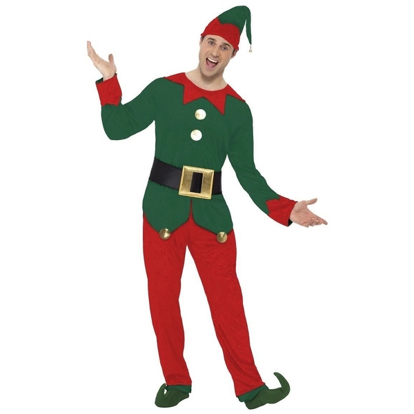 Adult male shop elf costume