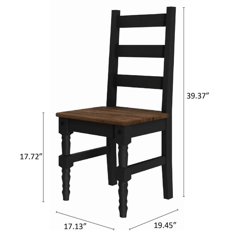 Solid Wood Dining Chair (Set of 2) Harvest | Furniture Dash - N/A