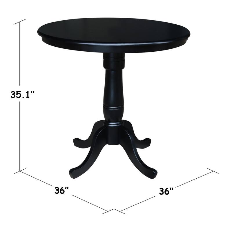 International Concepts Round Pedestal Table