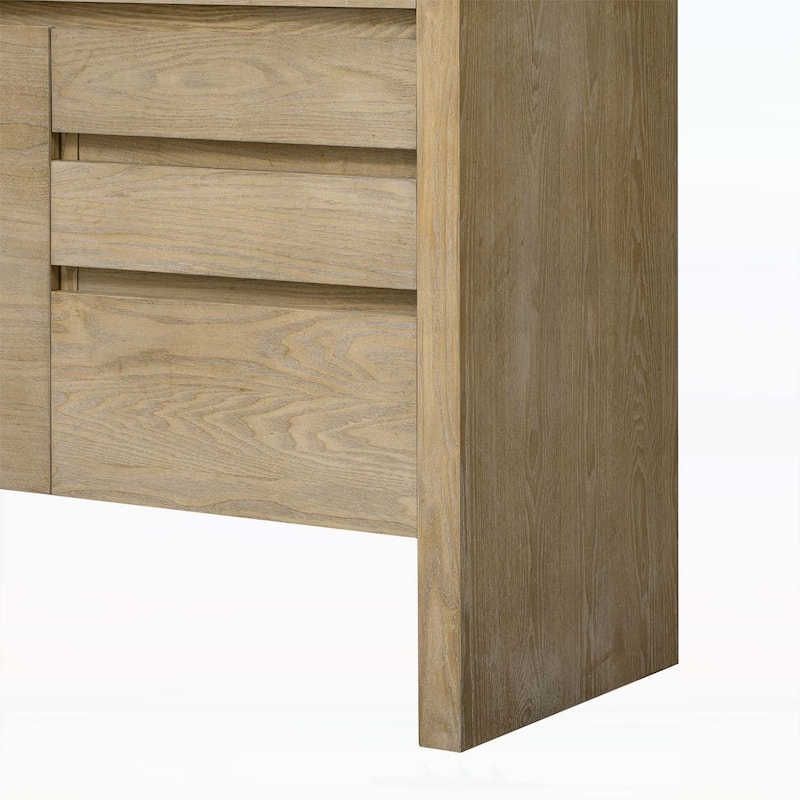 Functional Sideboard with Drawers and Semi - Open Shelf