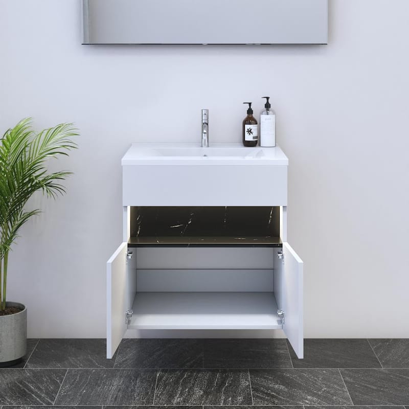 Laguna 2D 60 Floating Bathroom Vanity (24" Width)
